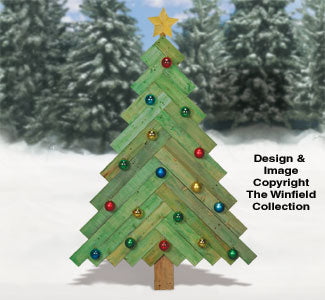 Pallet Wood  Pine Tree Pattern