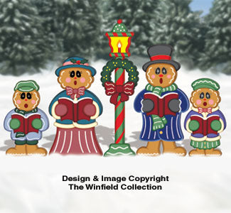 Gingerbread Victorian Carolers Pattern