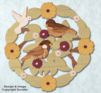 His Eye Is On the Sparrow Fretwork Pattern