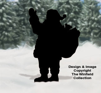 Life-Size Santa Shadow Pattern