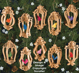 Schlitz-Schmetterlingskäfig-Ornament-Muster