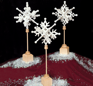 3D Slotted Snowflakes Pattern