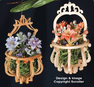 Slotted Basket Ornaments Pattern