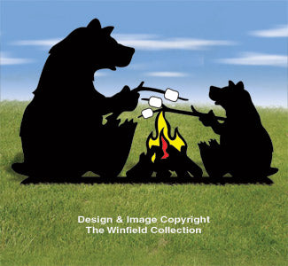 Campfire Bears Shadow Pattern - The Winfield Collection