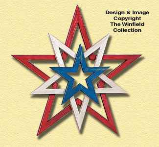 Layered Stars Woodcraft Pattern