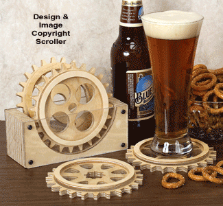 Gear Coaster Set Patterns