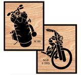 Cycles Scrolled Art Pattern