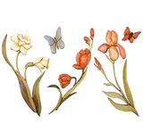 Intarsien-Blumenmuster-Set Nr. 1
