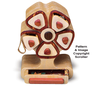 Flower Petal Jewelry Box Pattern