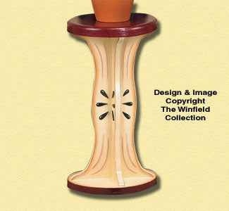 Apple Core Plant Stand Wood Pattern(F)