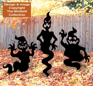 Scary Ghosts Woodcraft Pattern - The Winfield Collection