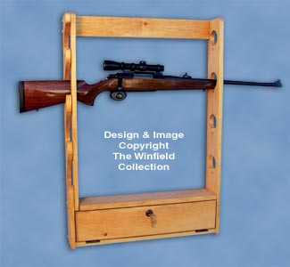 Locking Gun Rack Paper Pattern