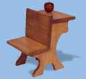 School Desk "A"  Wood Plan