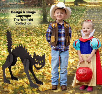 Scary Black Cat Pattern - The Winfield Collection