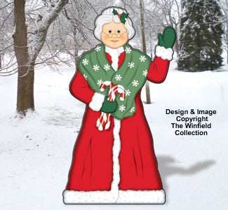 Lebensgroßes Farbposter „Mrs. Claus“
