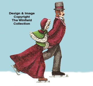 Skating Couple Woodcraft Pattern - The Winfield Collection