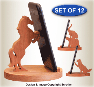 Animal Cell Phone Holders Pattern Set
