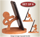 Character Cell Phone Stands Pattern Set - Downloadable
