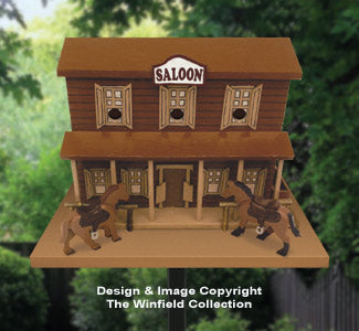 Old West Saloon Birdhouse Pattern - The Winfield Collection