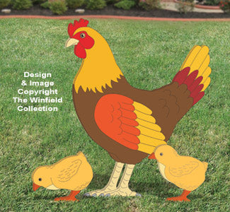 Giant Yard Hen & Chicks Pattern - The Winfield Collection