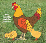 Large Yard Hen & Chicks Pattern