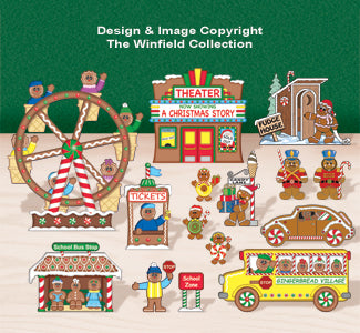 Tabletop Gingerbread Village #5 Pattern