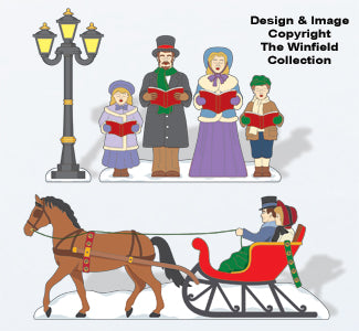 Christmas Village Victorian Christmas Pattern - The Winfield Collection