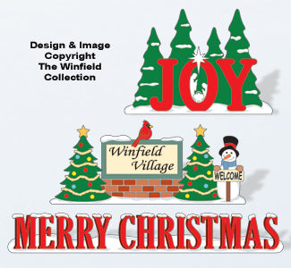 Christmas Village Displays Pattern