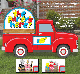 Large Red Truck Cargo #4 Pattern Set