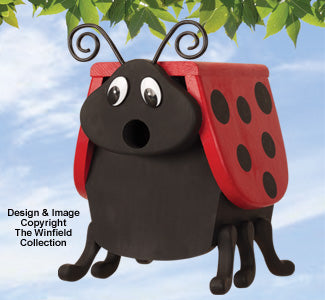 Lucky Ladybug  Birdhouse