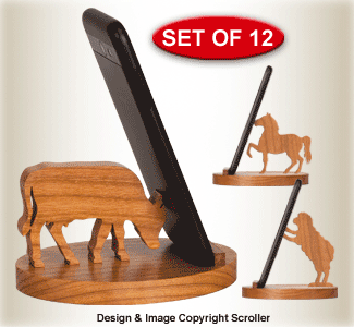 Farm Animal Cell Phone Stands Pattern Set