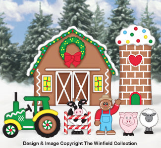Gingerbread Village Farm Woodcraft Pattern - The Winfield Collection