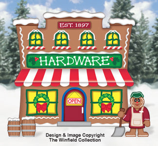 Gingerbread Hardware Store Woodcraft Pattern - The Winfield Collection