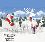 Ginormas Santa, Sleigh & Reindeer Pattern Set (W1448CY, W1538CY, W1461CY & W2215)