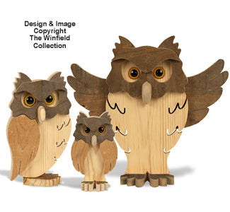 Woodland Layered Owl Pattern Set #1