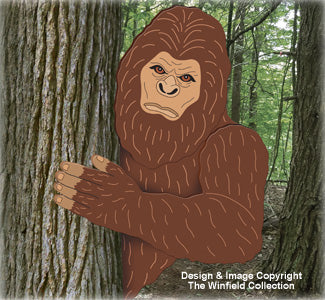 Holzhandwerksmuster „Bigfoot Tree Peeker“