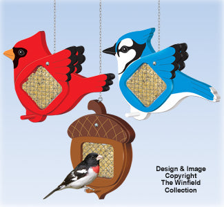 Colorful Suet Feeders Woodcraft Pattern - The Winfield Collection
