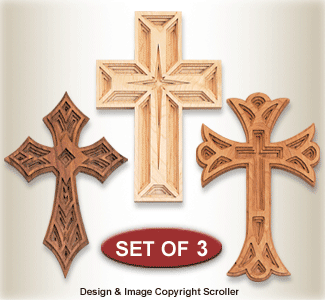 Dimensional Wall Cross Patterns