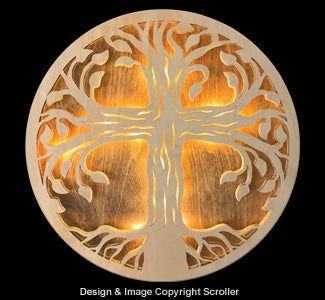 Lighted Tree of Faith Wall Art Pattern