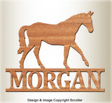Equine Wall Plaque Design Pattern