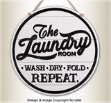 Vintage Laundry Room Wall Art Design Pattern