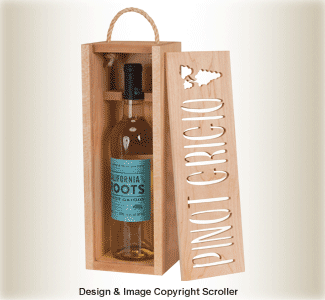 Wine Bottle Presentation Box Pattern
