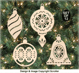 Klassisches Glühbirnen-Ornament-Set
