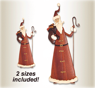 Old Time Santa Intarsia Design - The Winfield Collection