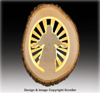Lighted Religious Round Jesus