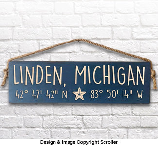 Customizable "Coordinates" Wall Decor