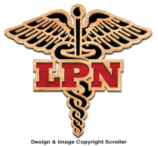 LPN Caduceus Pattern - Downloadable