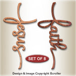 Words of Devotion Cross Collection Pattern