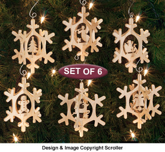 Slotted Snowflake Ornaments