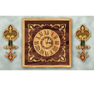 Elegant Wall Clock & Sconce Set Project Pattern - The Winfield Collection